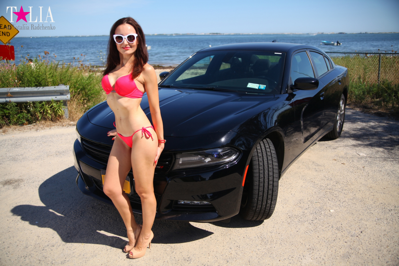 Наша фотосессия с машиной в Хэмптонсе на Лонг Айленде