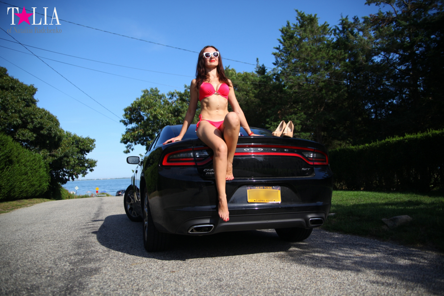 Наша фотосессия с машиной в Хэмптонсе на Лонг Айленде