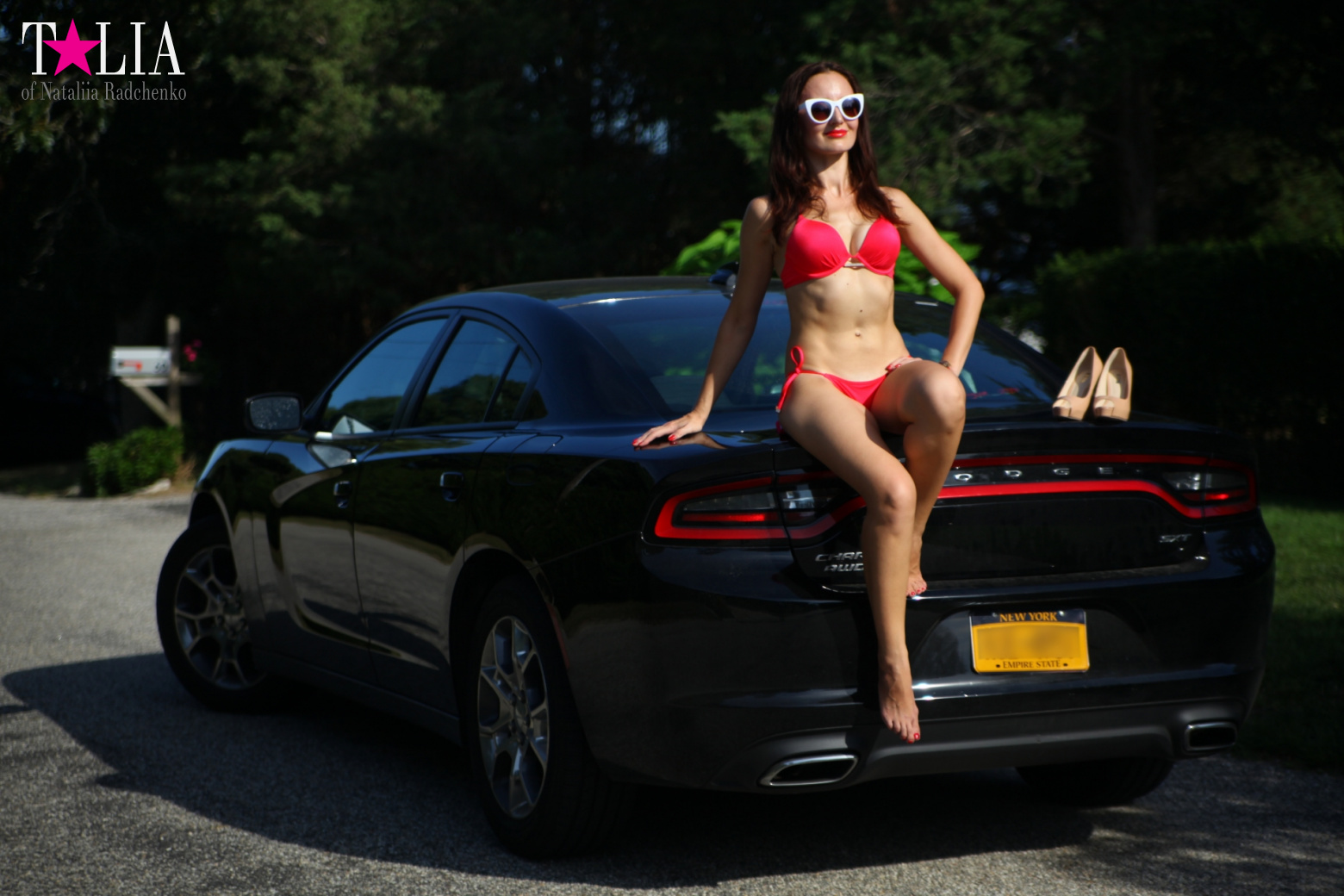 Наша фотосессия с машиной в Хэмптонсе на Лонг Айленде