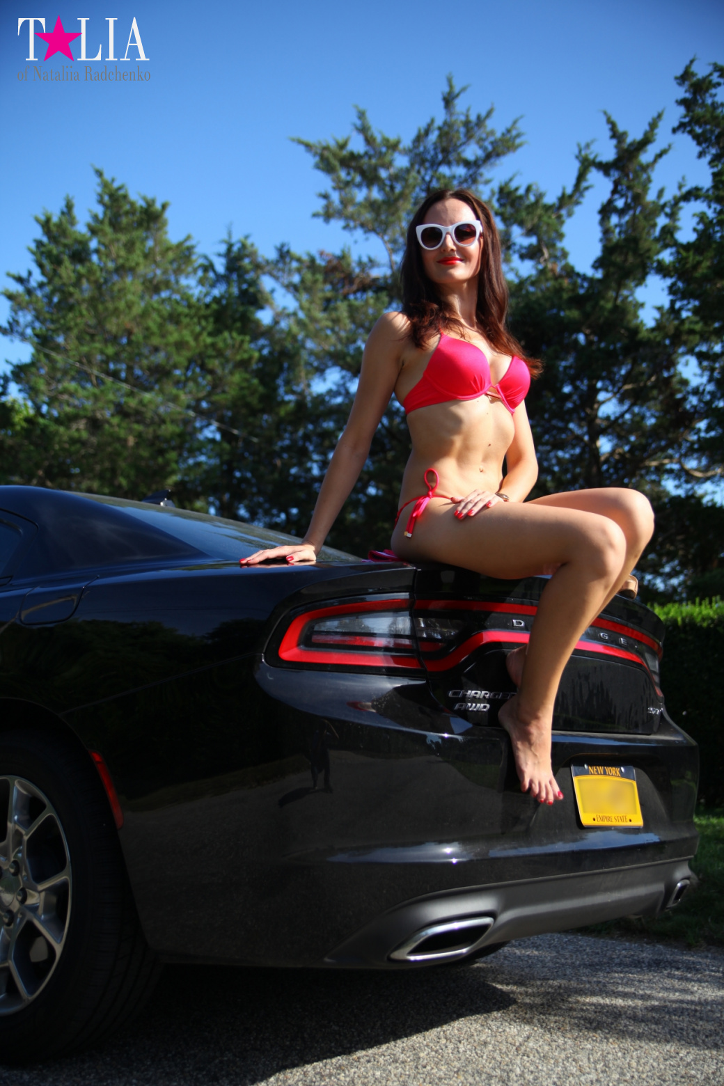 Наша фотосессия с машиной в Хэмптонсе на Лонг Айленде