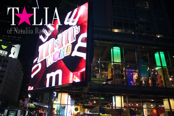 Магазин M&M's на Таймс Сквер в Нью-Йорке