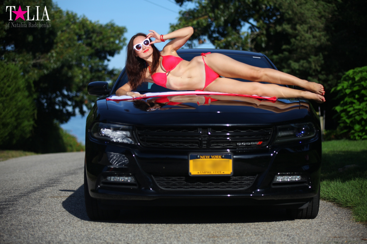 Наша фотосессия с машиной в Хэмптонсе на Лонг Айленде