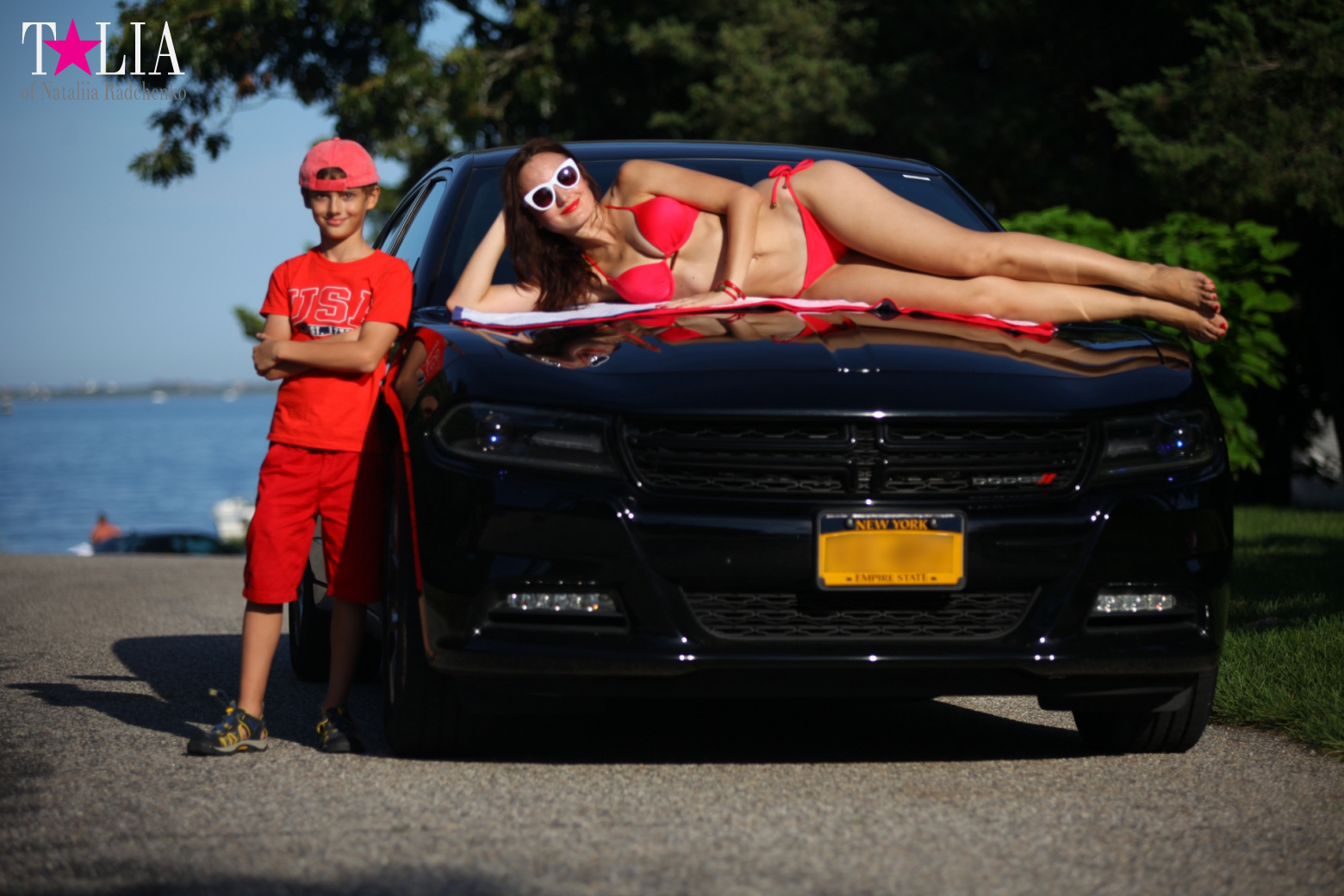 Наша фотосессия с машиной в Хэмптонсе на Лонг Айленде
