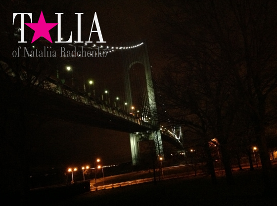 Ночной мост Верразано. Verrazano-Narrows Bridge