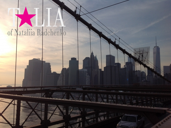 Вид на Манхэттен с Бруклинского моста (Brooklyn Bridge)