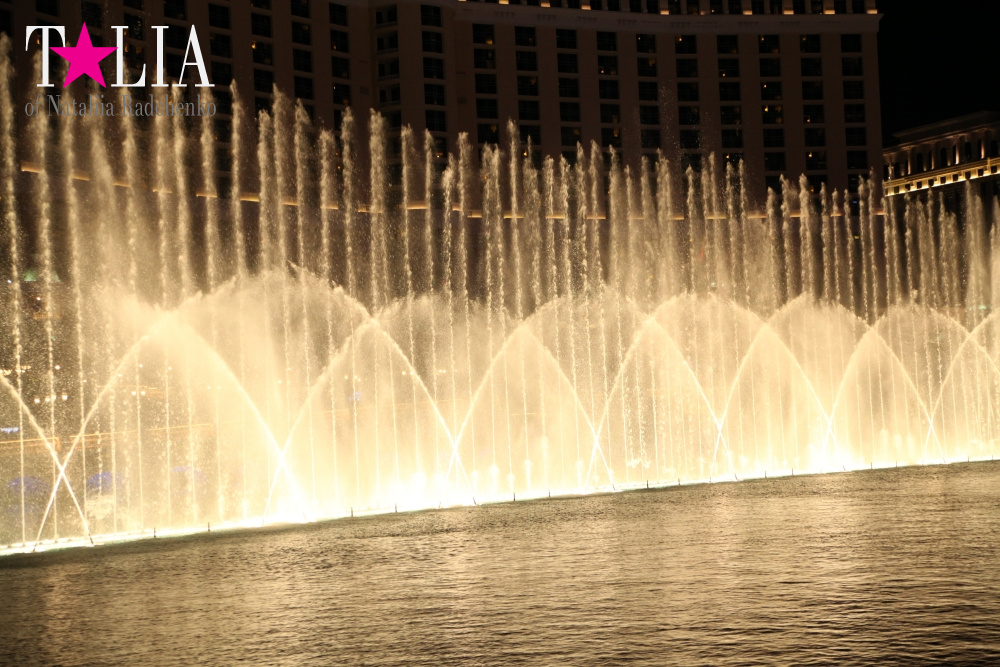 Танцующие Фонтаны Белладжио в Лас Вегасе, Невада, США