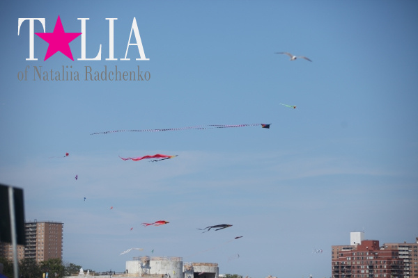 Пляж на Кони-Айленд. Атлантический океан, Нью-Йорк