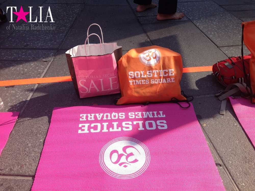 Мой коврик с рюкзаком:)