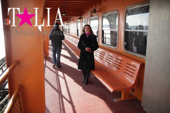 Статен Айленд Ферри. На палубе. Прекрасная возможность для фотографирования. Хотя погода зимой не сильно помогает этому процессу