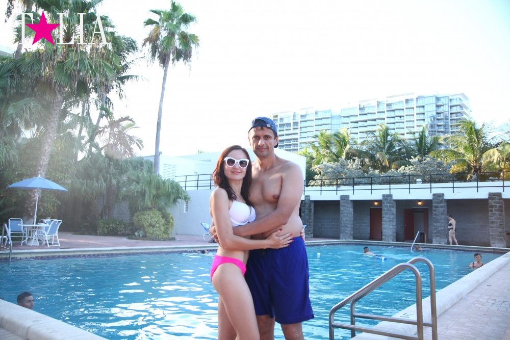 Наш отдых в бассейне на Майами Бич, Флорида, США