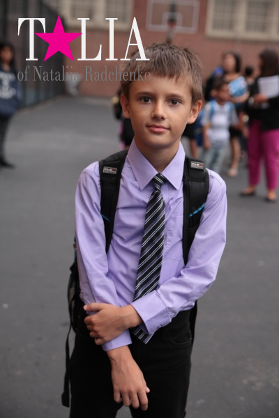 Первый день в учебном году. Школа PS/IS 104 Форт Хамилтон, Бей Ридж, Бруклин, Нью-Йорк