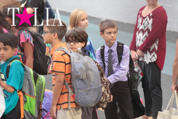 Первый день в учебном году. Школа PS/IS 104 Форт Хамилтон, Бей Ридж, Бруклин, Нью-Йорк