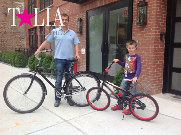 Наше второе семейное увлечение (касается только мужчин) - велосипед:)