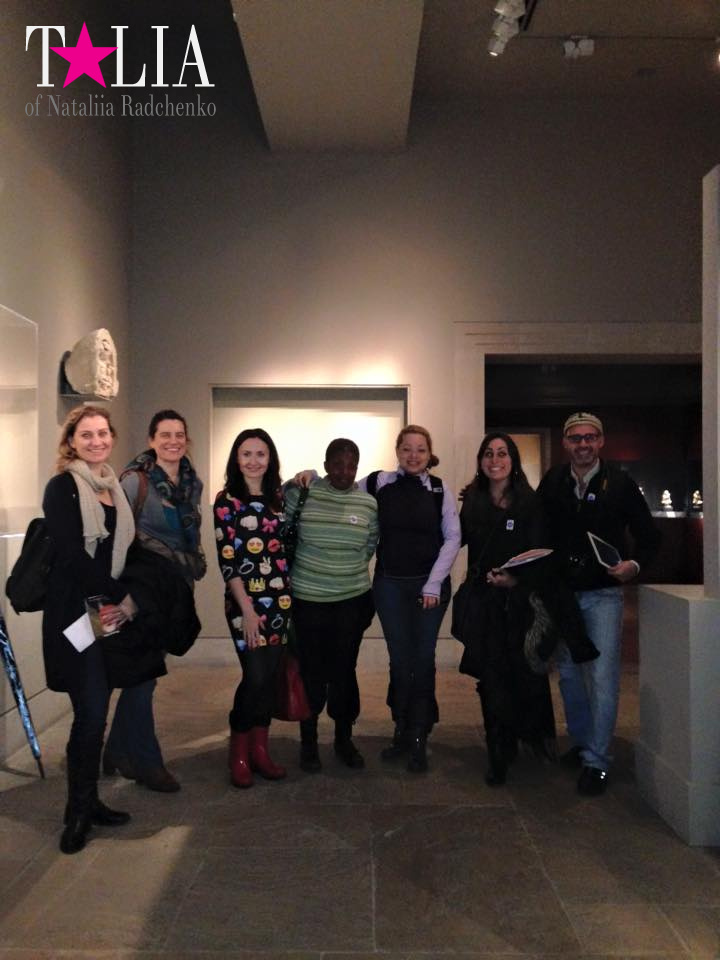 There is our English class at the Metropolitan Museum of Art, New York