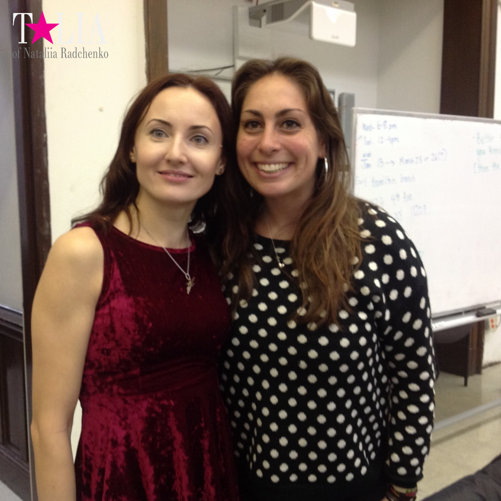 There is our English class at the Brooklyn Public Library, New York