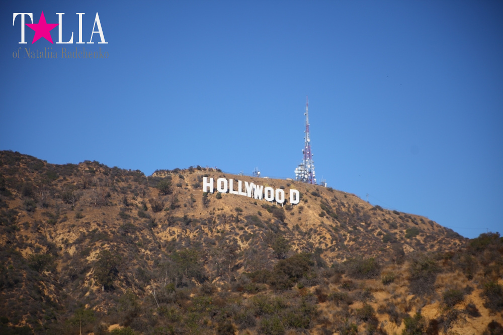 День рождения нашего папы и путешествие в Голливуд (штат Калифорния, знак Голливуд)