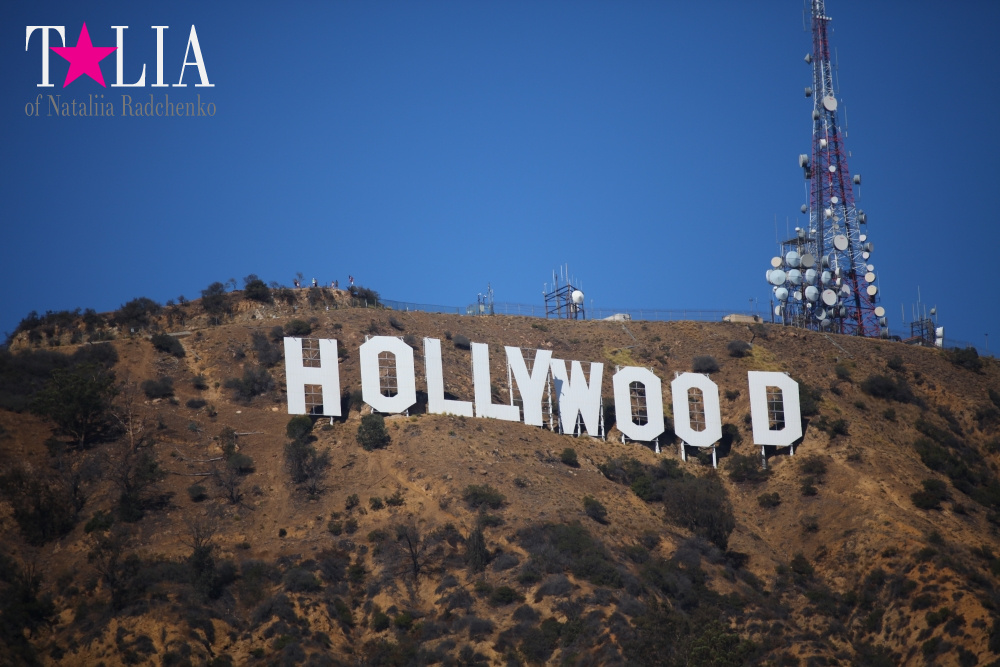 День рождения нашего папы и путешествие в Голливуд (штат Калифорния, знак Голливуд)