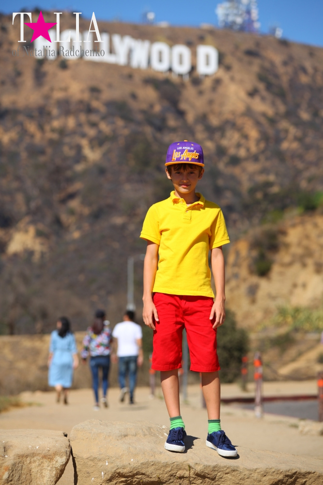 День рождения нашего папы и путешествие в Голливуд (штат Калифорния, знак Голливуд)