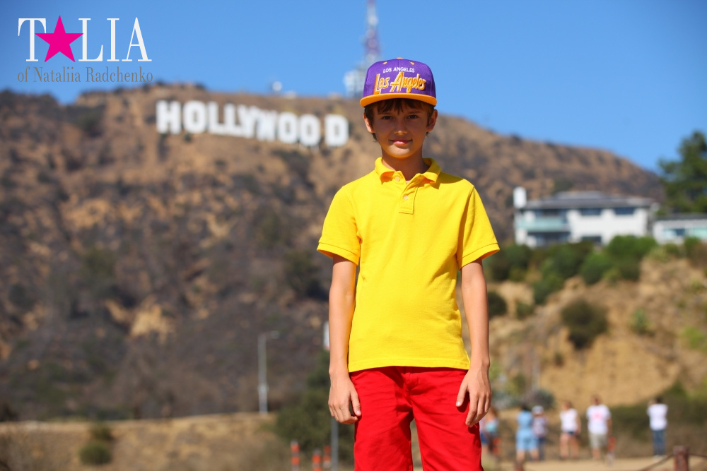 День рождения нашего папы и путешествие в Голливуд (штат Калифорния, знак Голливуд)