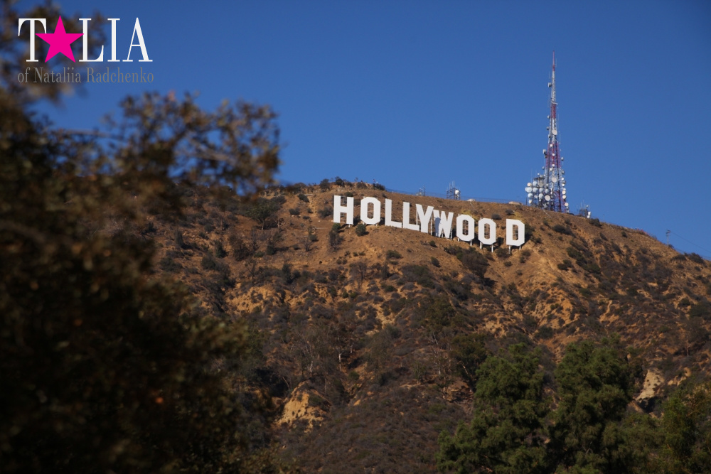 День рождения нашего папы и путешествие в Голливуд (штат Калифорния, знак Голливуд)