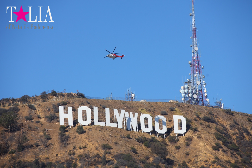 День рождения нашего папы и путешествие в Голливуд (штат Калифорния, знак Голливуд)