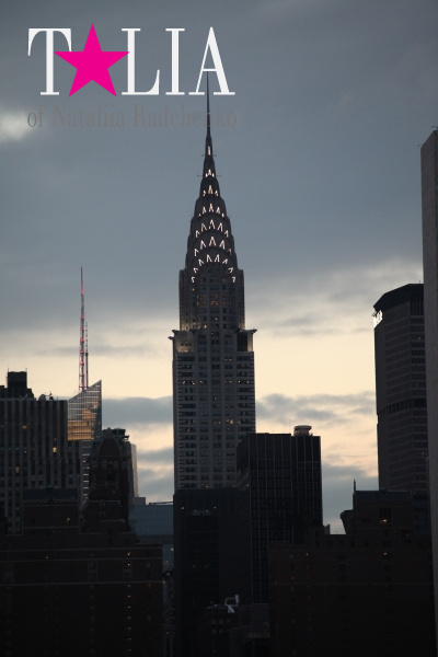 Ночной вид на Небоскреб Крайслер Билдинг, Нью-Йорк (Chrysler Building)