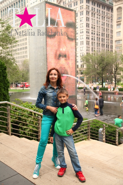 Краун фонтан в Миллениум парке Чикаго (Crown Fountain, Chicago)