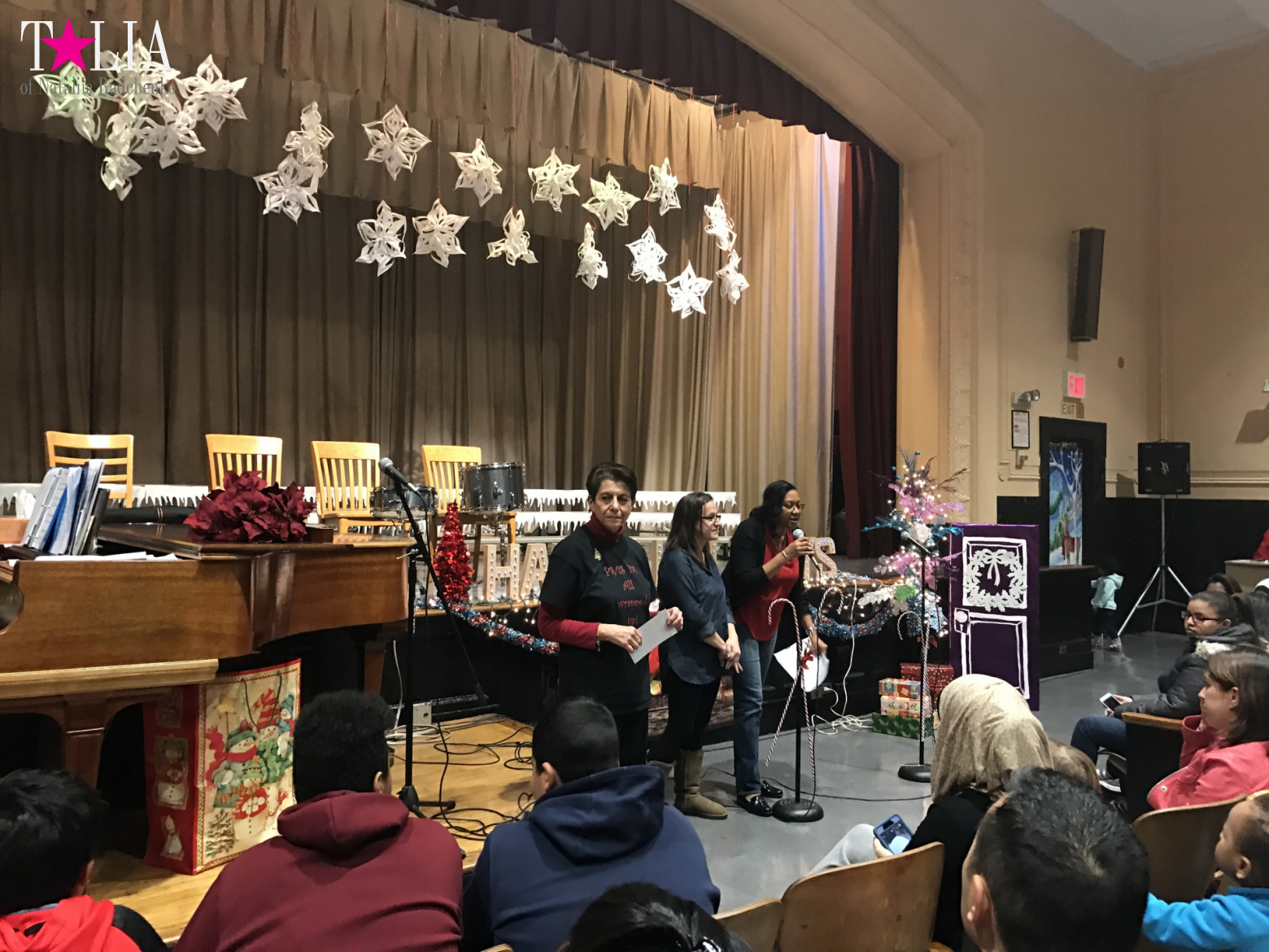 Новогоднее шоу в американской школе "Holiday show". Бэй Ридж, Нью-Йорк