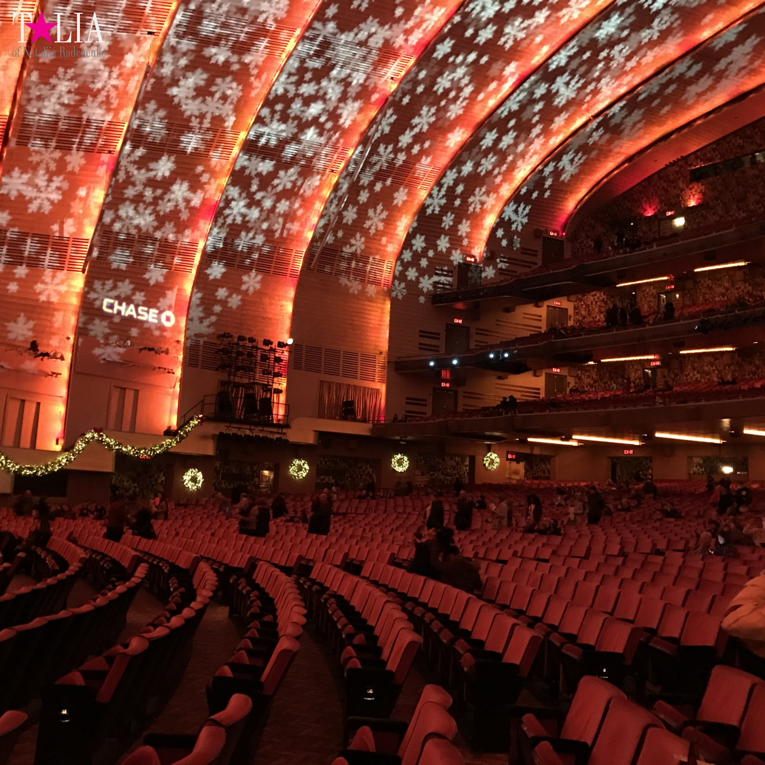Musical on Broadway "Radio City Christmas Spectacular" with dancers "The Rockettes"