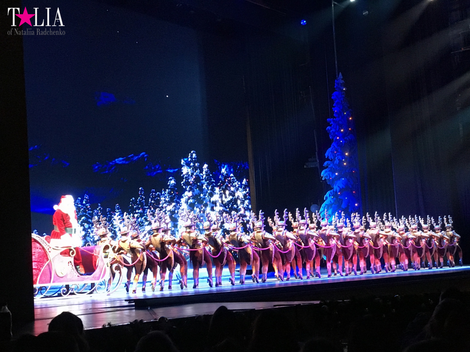 Musical on Broadway "Radio City Christmas Spectacular" with dancers "The Rockettes"