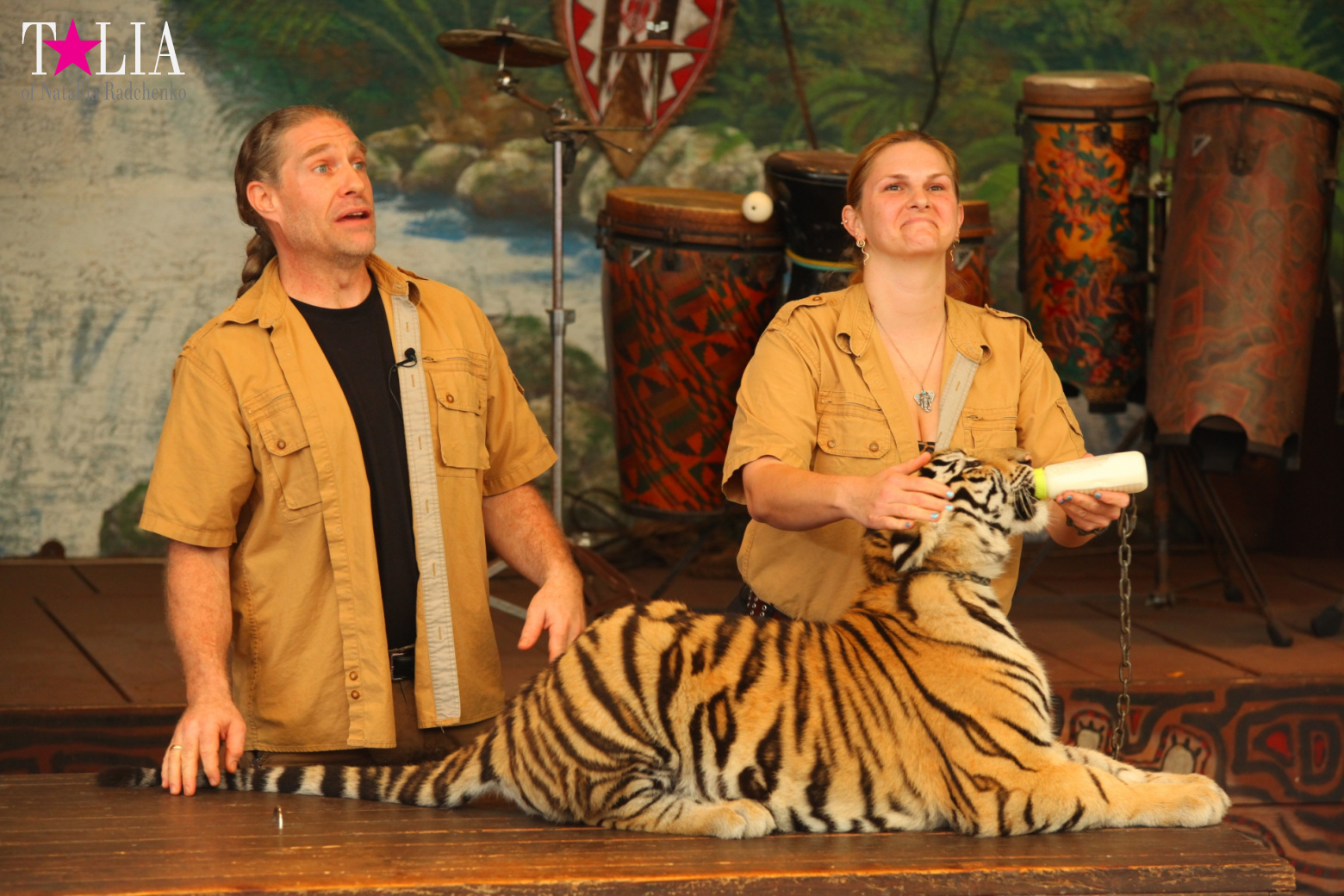 Кенгуру, тигры, черепахи и козлы Джангл Айленд, Майами, Флорида