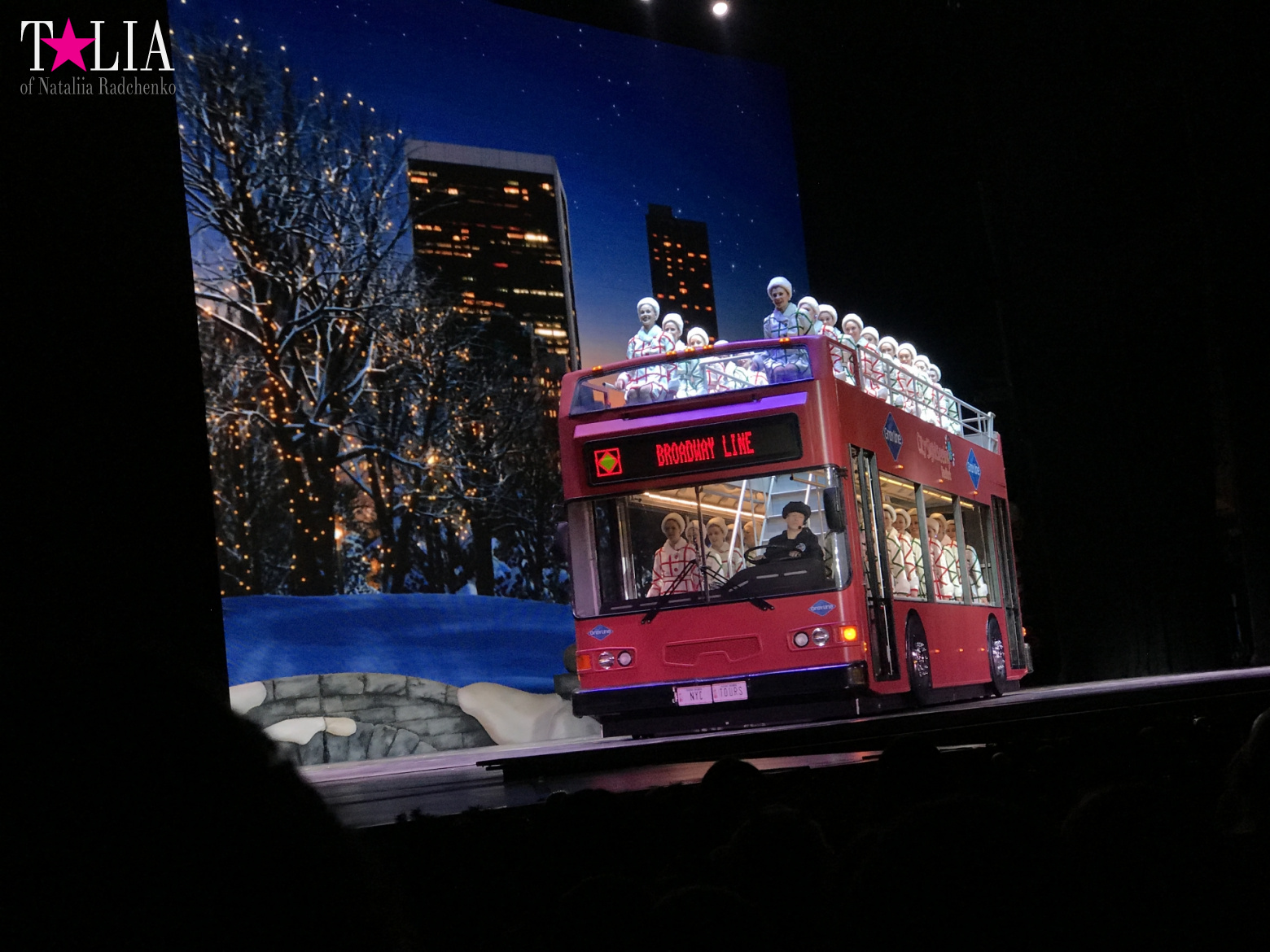 Musical on Broadway "Radio City Christmas Spectacular" with dancers "The Rockettes"