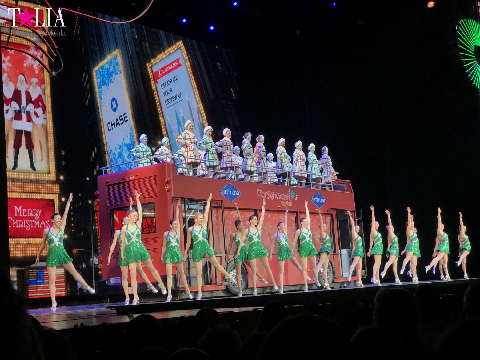 Musical on Broadway "Radio City Christmas Spectacular" with dancers "The Rockettes"