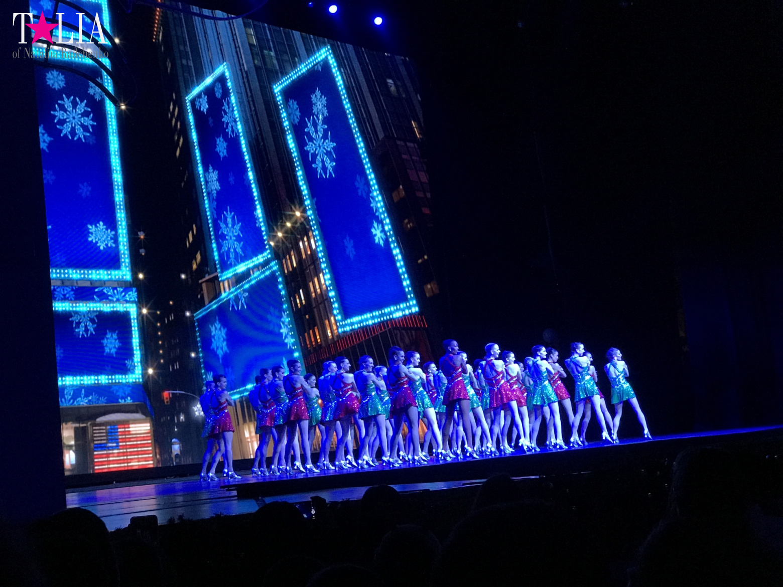 Musical on Broadway "Radio City Christmas Spectacular" with dancers "The Rockettes"
