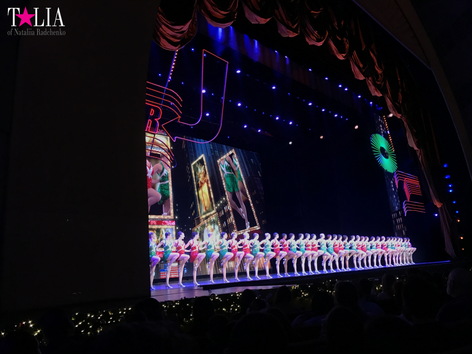 Musical on Broadway "Radio City Christmas Spectacular" with dancers "The Rockettes"