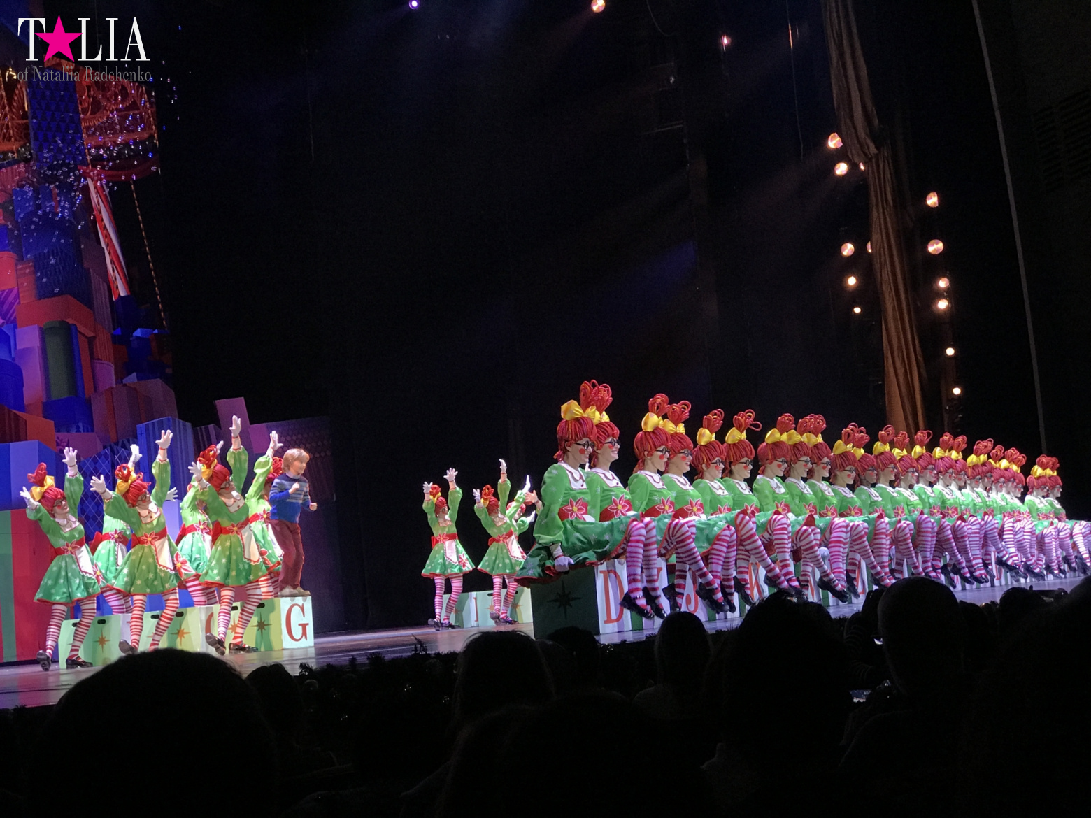 Musical on Broadway "Radio City Christmas Spectacular" with dancers "The Rockettes"