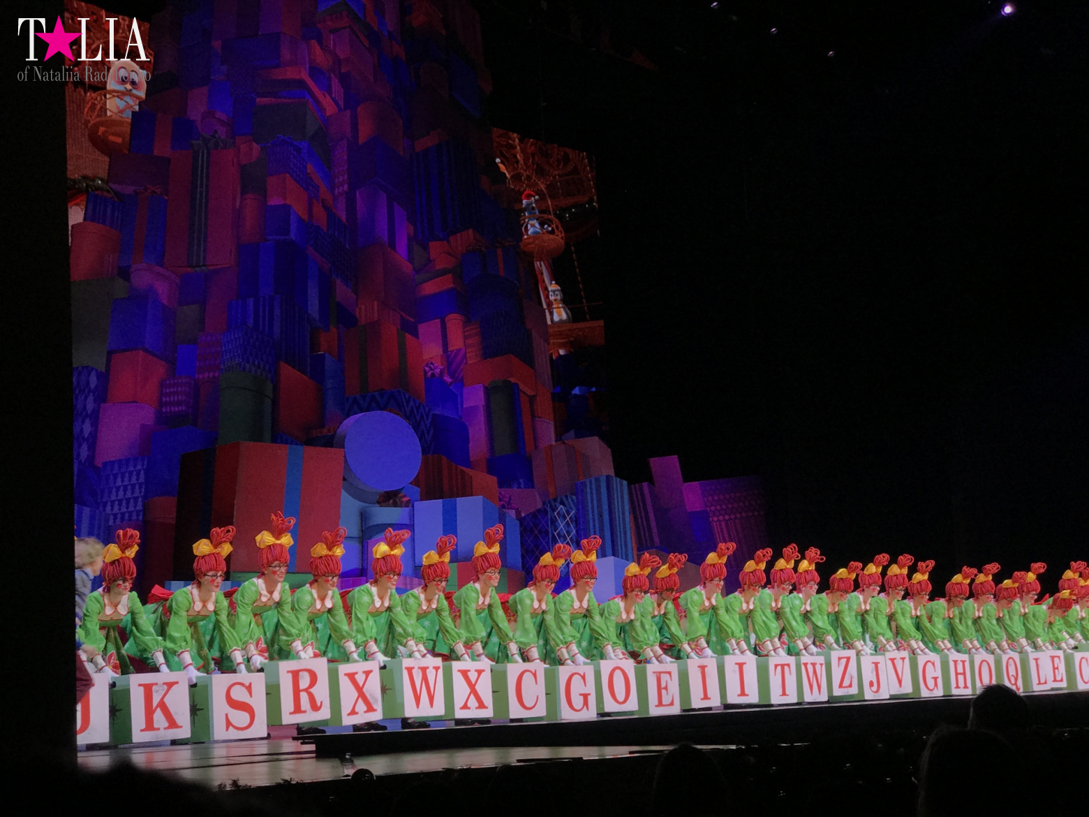 Musical on Broadway "Radio City Christmas Spectacular" with dancers "The Rockettes"
