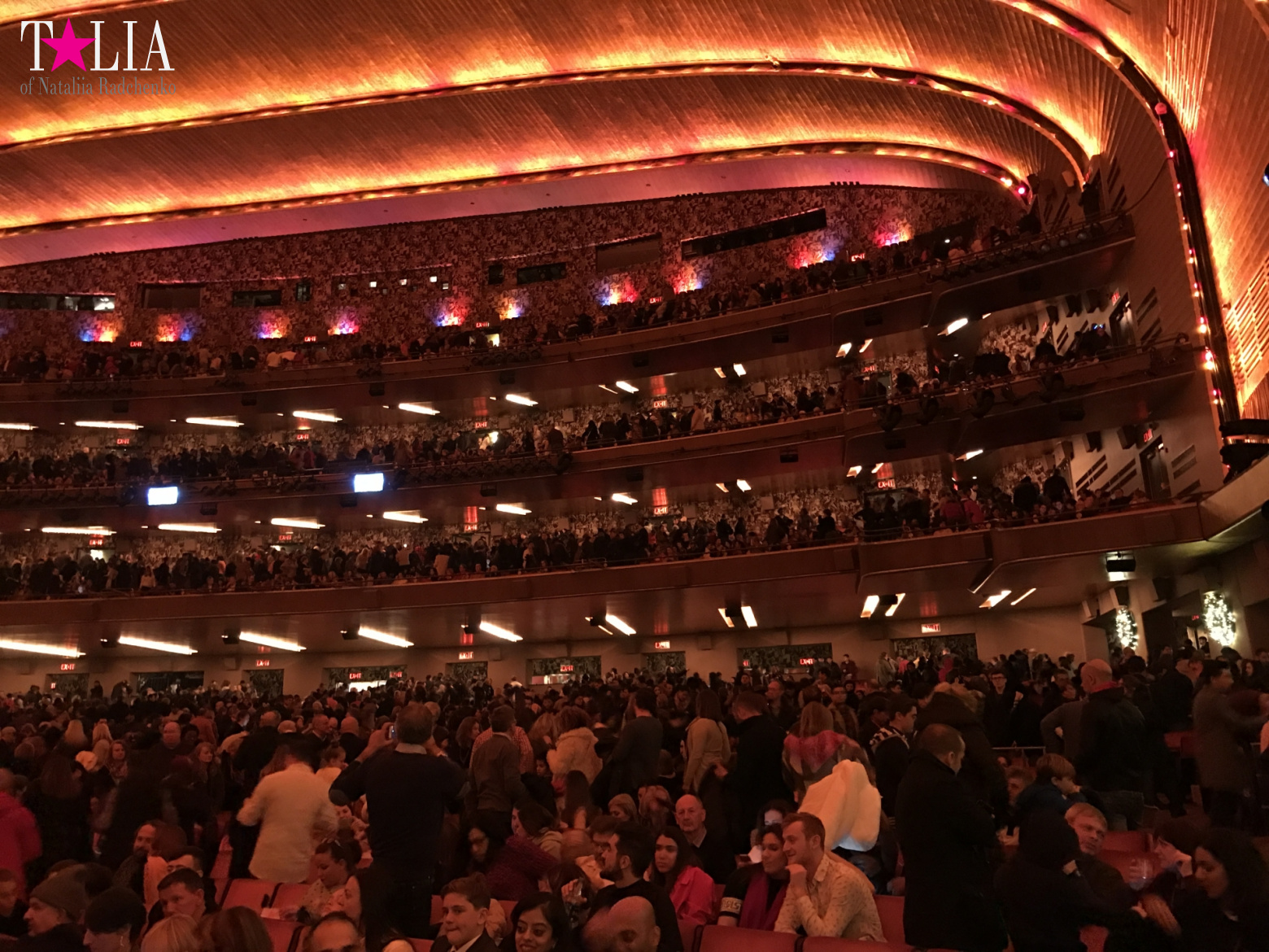 Musical on Broadway "Radio City Christmas Spectacular" with dancers "The Rockettes"