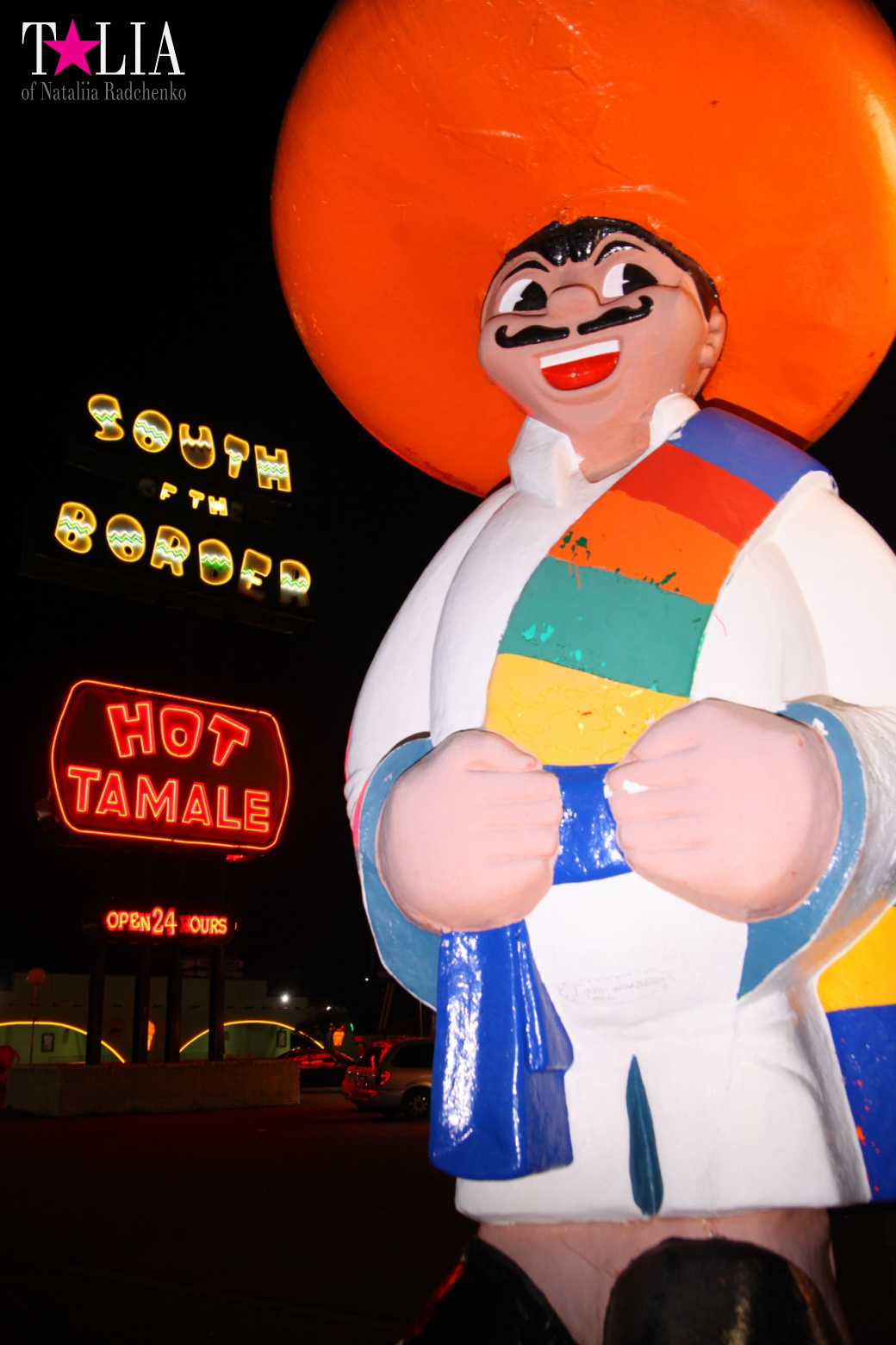 ''South of the Border". The middle of the way from New York to Miami by car