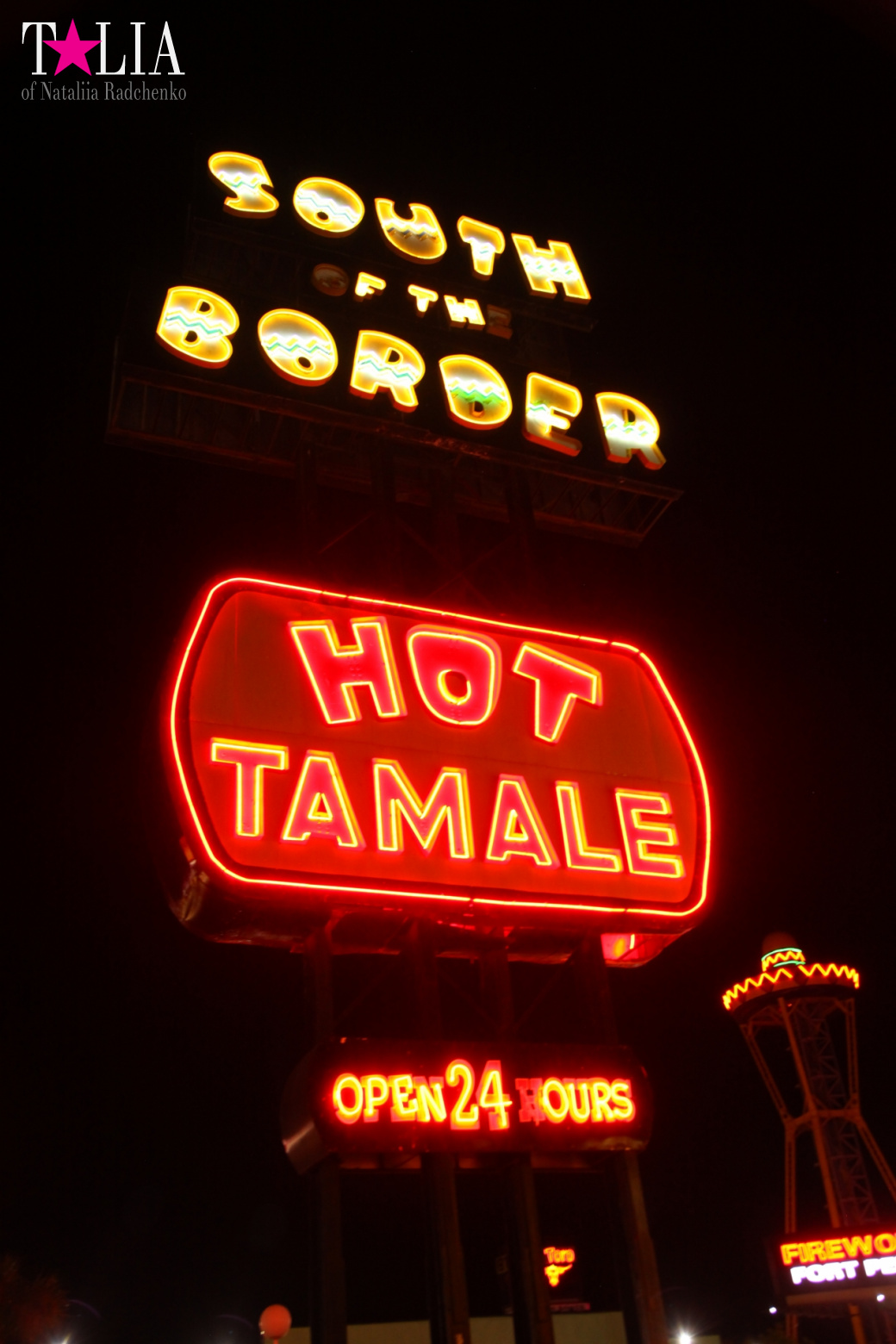 ''South of the Border". The middle of the way from New York to Miami by car