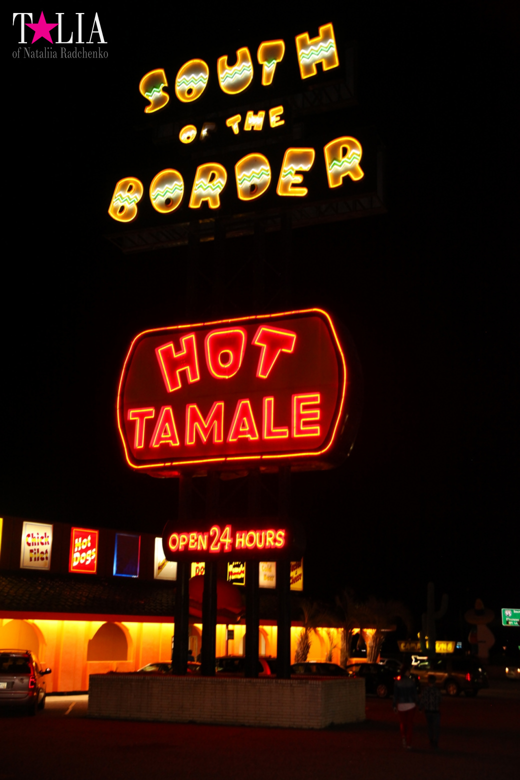 ''South of the Border". The middle of the way from New York to Miami by car