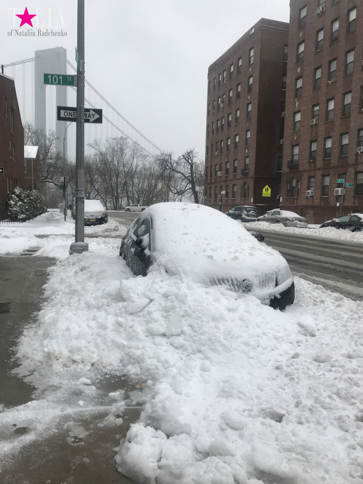 Snow Storm "Stella" on March 14, 2017 in New York