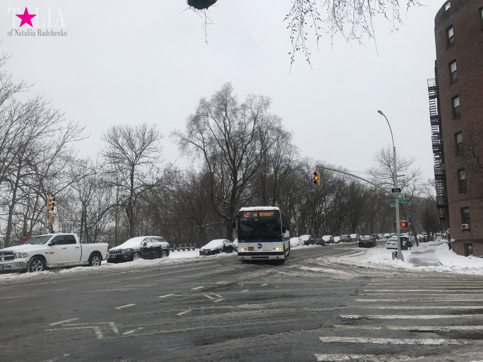 Снежный шторм "Стелла" 14 марта 2017 в Нью-Йорке