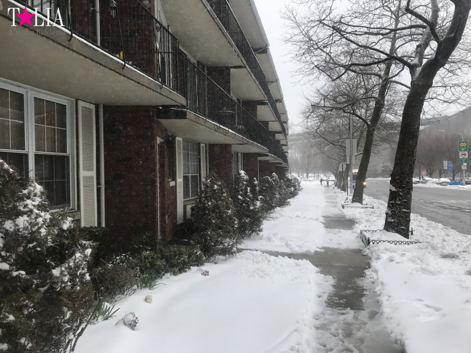 Snow Storm "Stella" on March 14, 2017 in New York