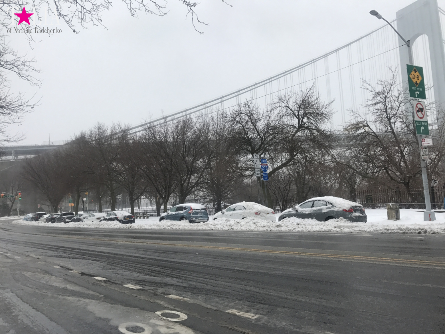 Snow Storm "Stella" on March 14, 2017 in New York