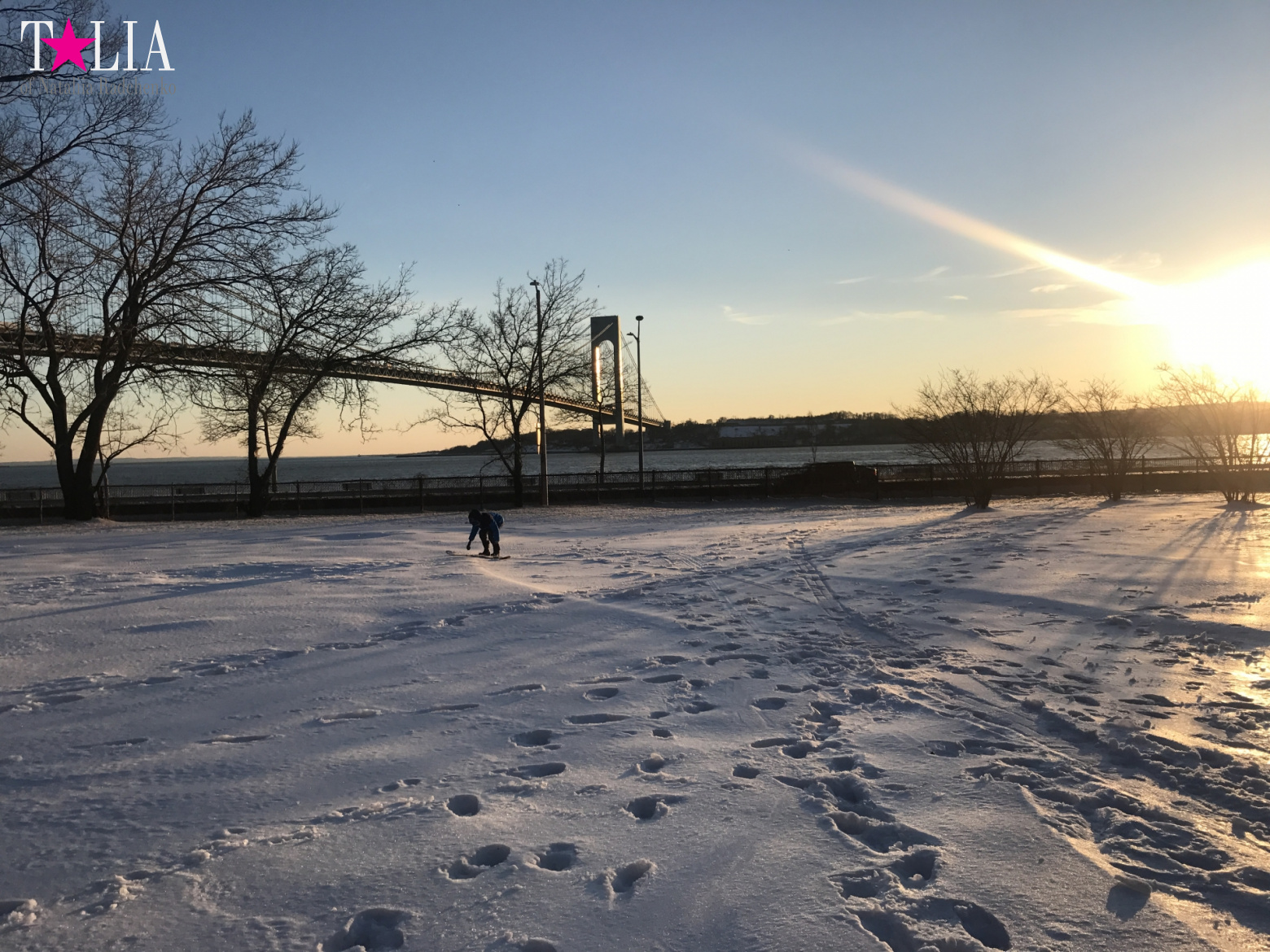 Snow in New York is a great rarity and great joy