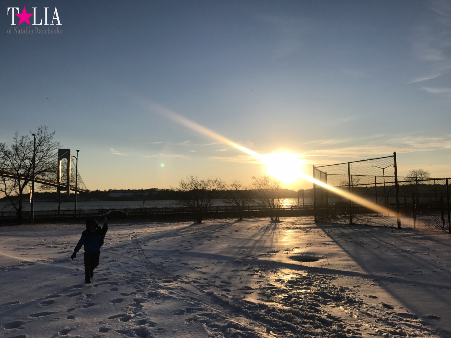 Snow in New York is a great rarity and great joy