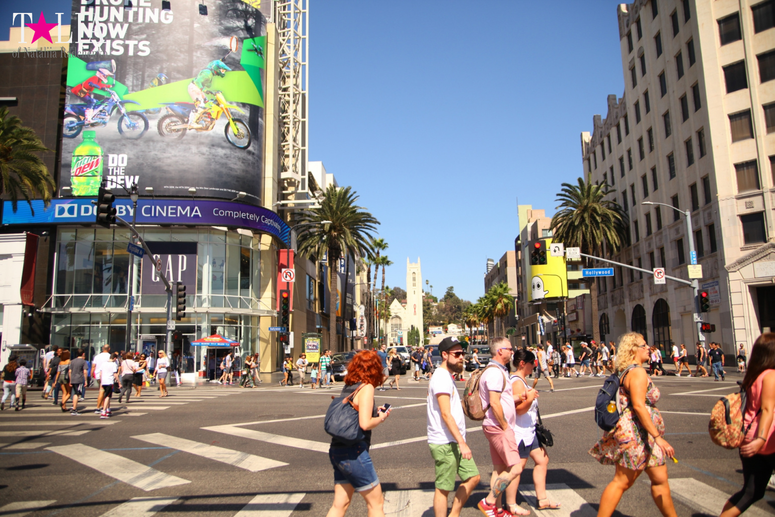 Аллея Славы Голливуда или Аллея отпечатков + "4 леди Голливуда"