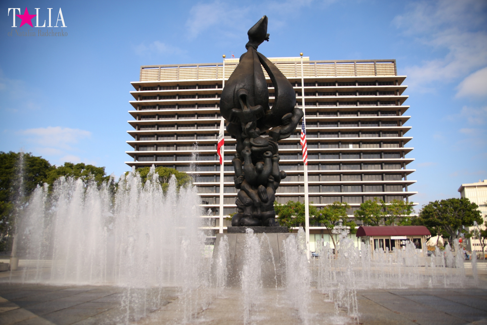Downtown Los Angeles + Sign LAX (California)