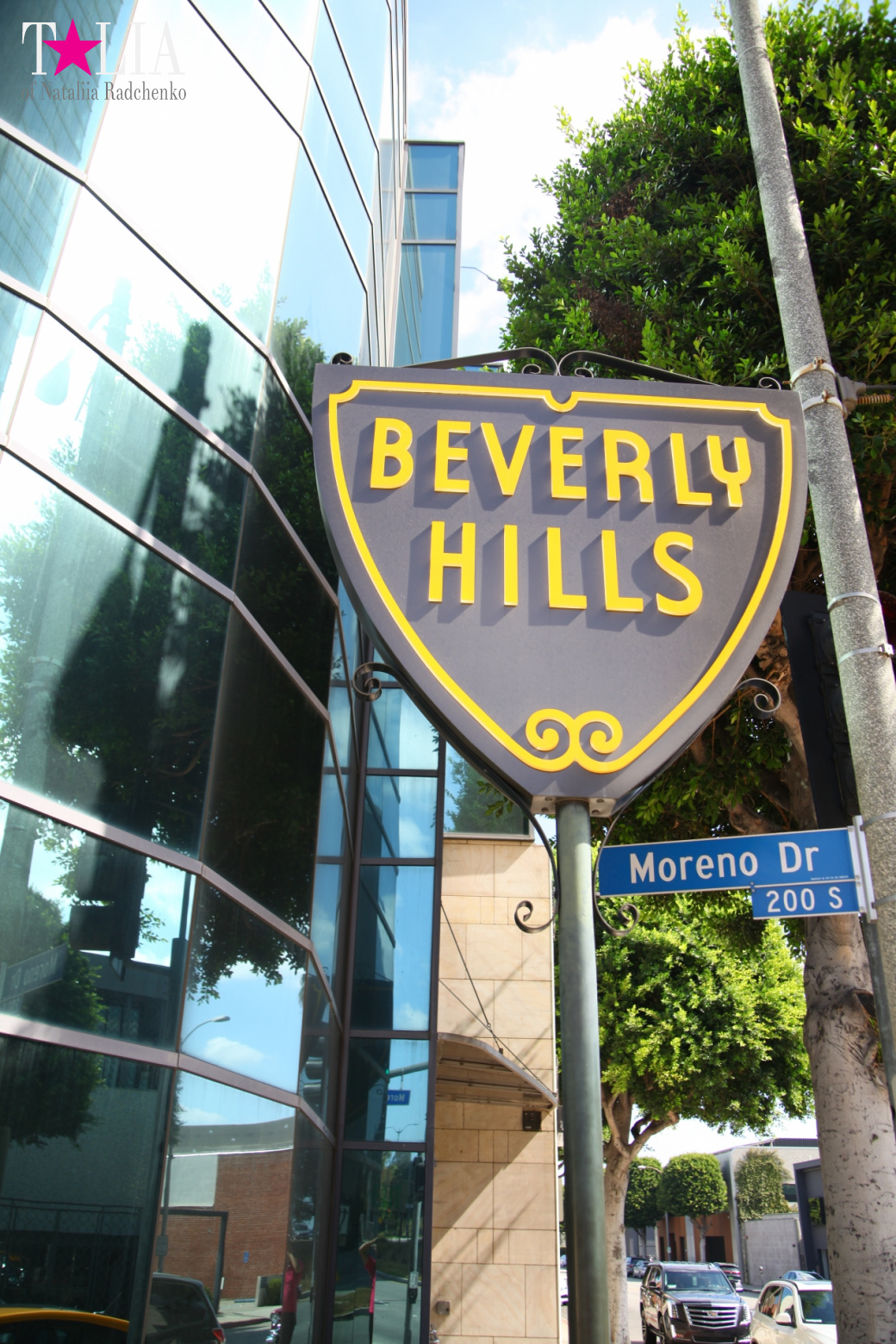 Беверли Хиллз. Знак, Улица Родео Драйв (Лос Анджелес, США)